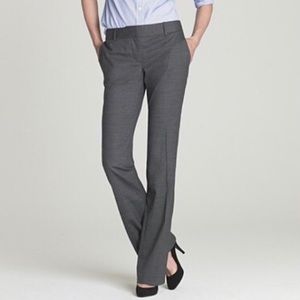 J. Crew Cafe Trouser Gray Wool Flannel Size 8